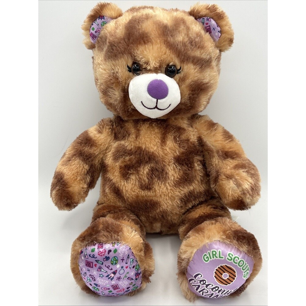 BABW / Build a Bear Workshop Girl Scouts COCONUT CARAMEL Bear 15” Plush Toy